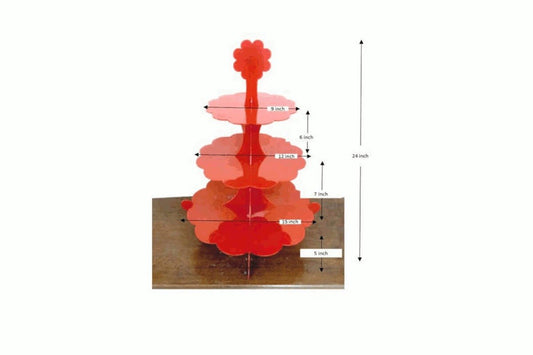 3 Step Miniature Circular Golu Stand - Puja Celebrations