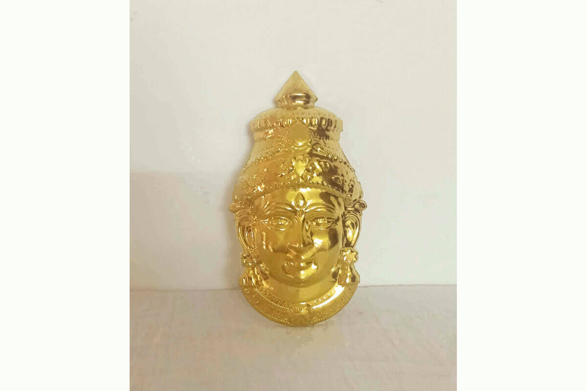 Brass Amman Devi Face