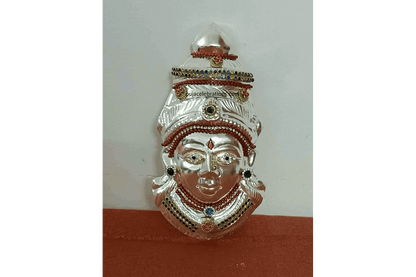 German Silver Devi Decorated Face