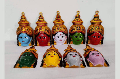 Navadurga Devi Face Set