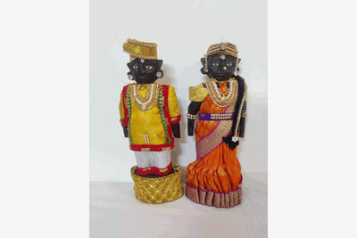 Decorated Wooden Marapachi Doll  for puja