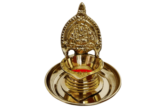 Kamakshi Diya with Plate