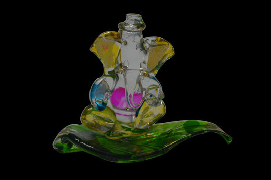 Glass Leaf  Ganesh