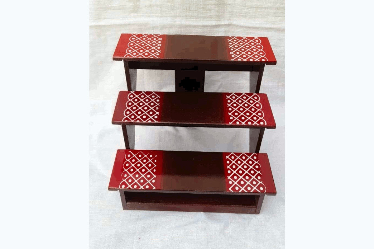 Mini Wooden Golu Stand