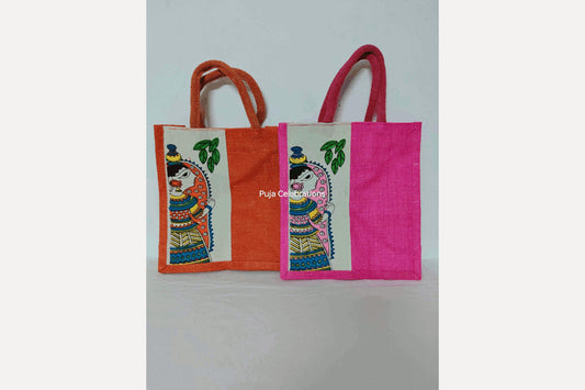 Jute Designer Print Bag