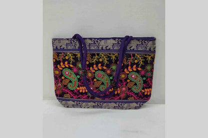 Designer Embroidered Handbag Big