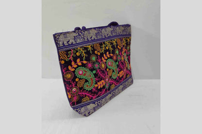 Designer Embroidered Handbag Big