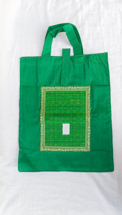 Foldable Korai Raw Silk Bag