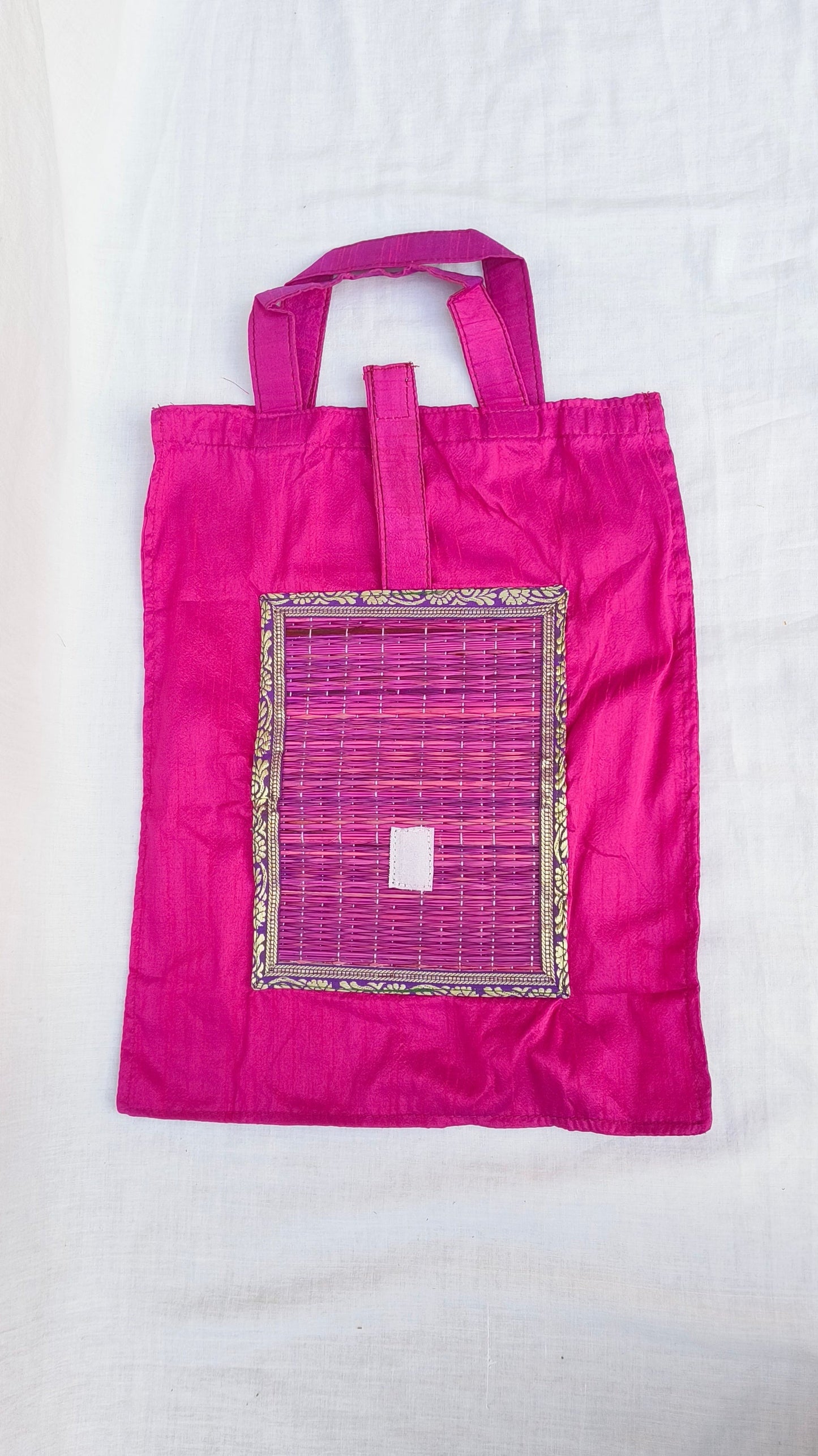 Foldable Korai Raw Silk Bag