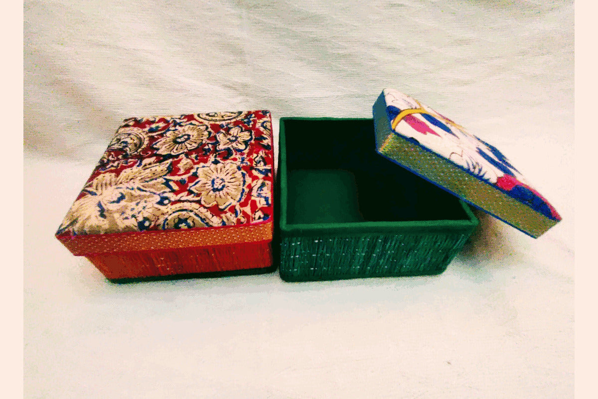 Kalamkari Korai Mat Box