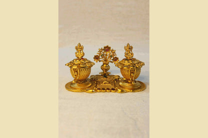 Brass Haldi Kumkum Box