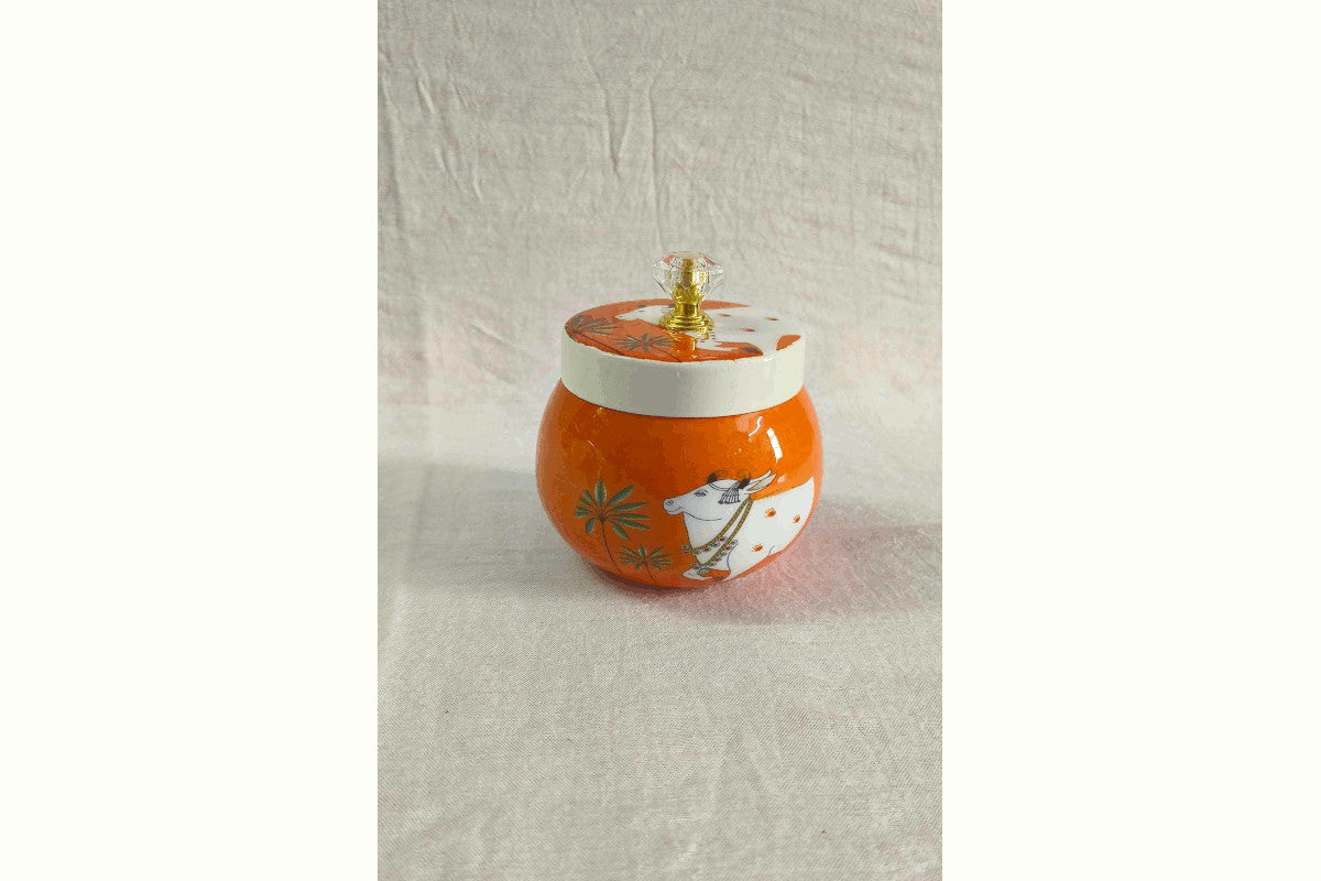 Pichwai Print Gift Jar