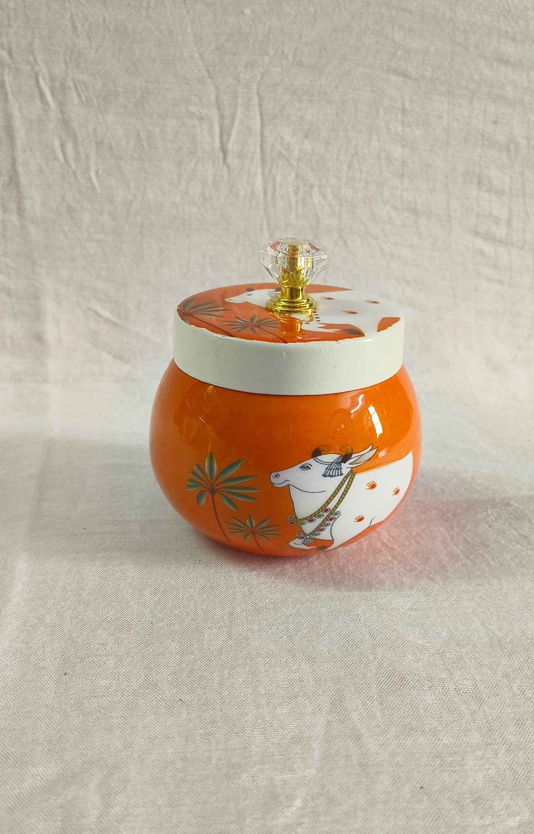 Pichwai Print Gift Jar