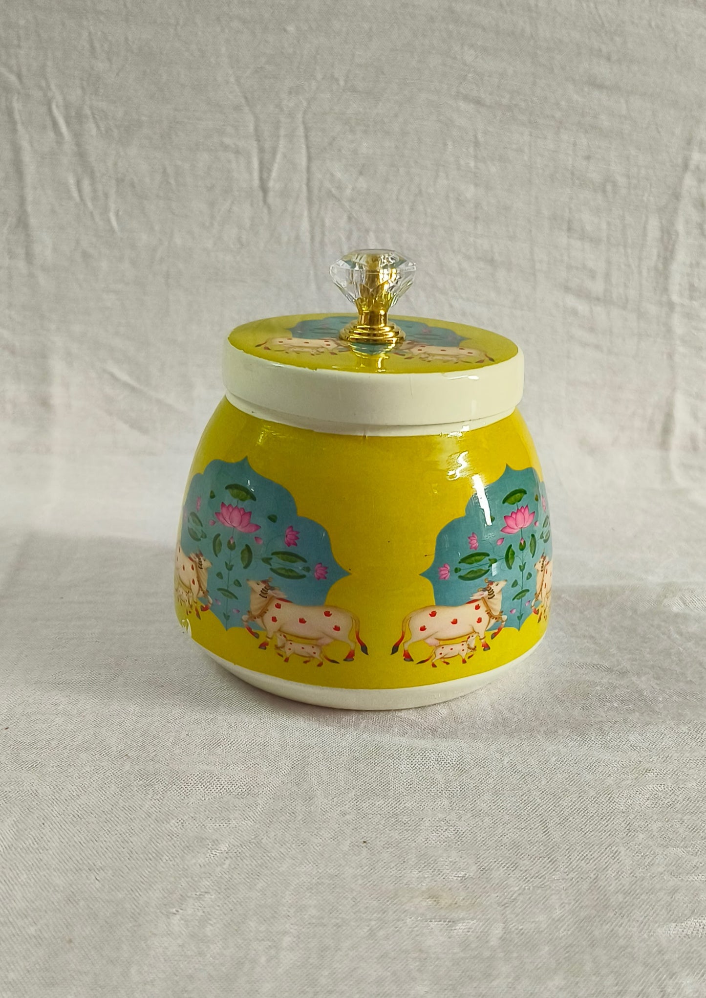 Pichwai Print Gift Jar