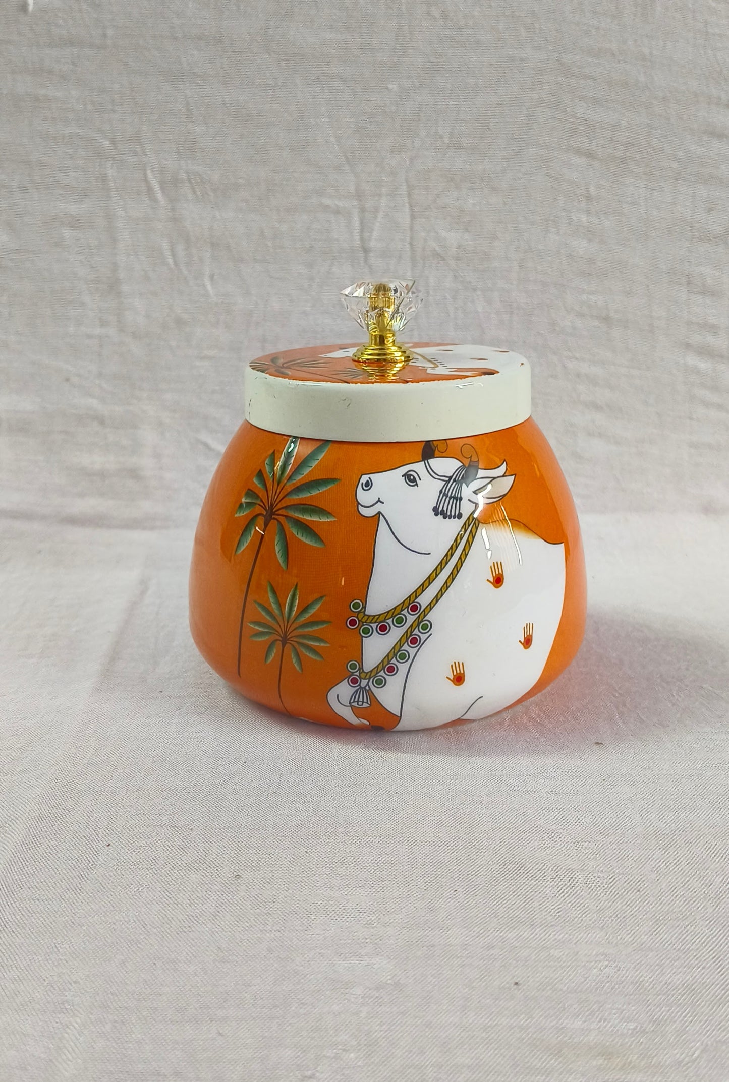 Pichwai Print Gift Jar