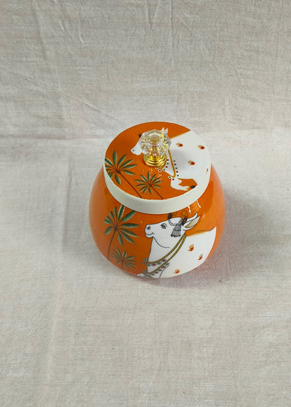 Pichwai Print Gift Jar