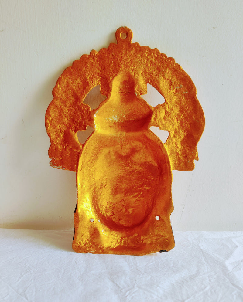 Back view of Varalakshmi Devi Face with Elephant Arch