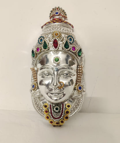 German Silver Face Decorated