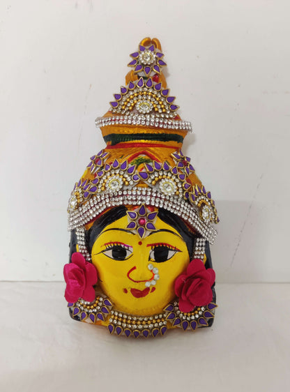 Decorated Varalakshmi Devi Faces