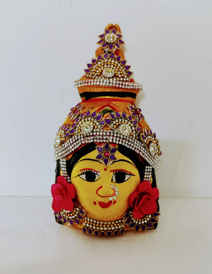 Decorated Varalakshmi Devi Faces