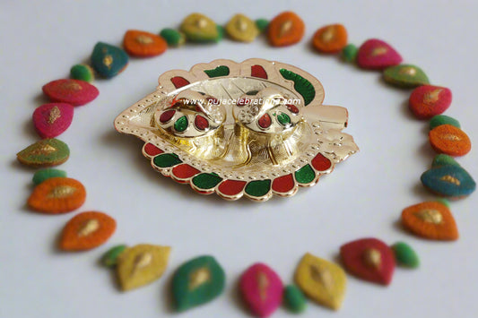 Leaf Shape Kumkum Platter