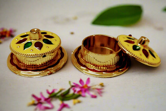 New Meenakari Design Kumkum Box