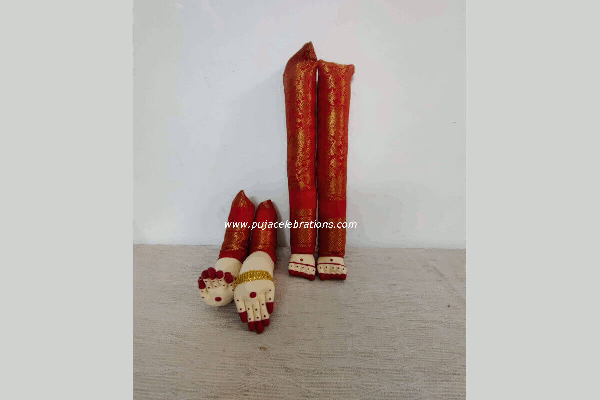 Decorated Pattu Zari Hands and Legs