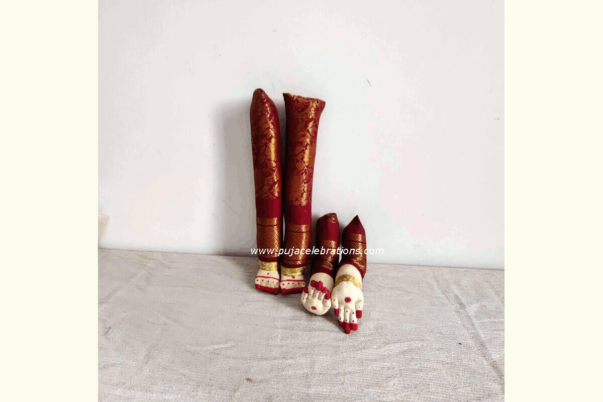 Decorated Pattu Zari Hands and Legs