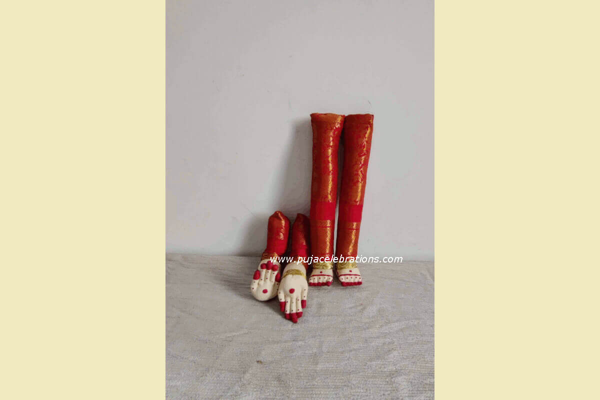 Decorated Pattu Zari Hands and Legs