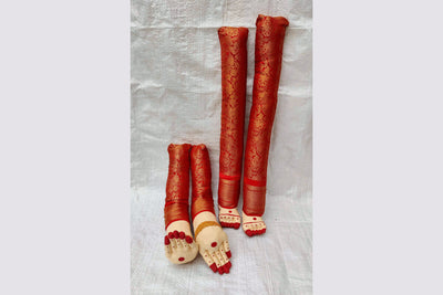 Decorated Pattu Zari Hands and Legs