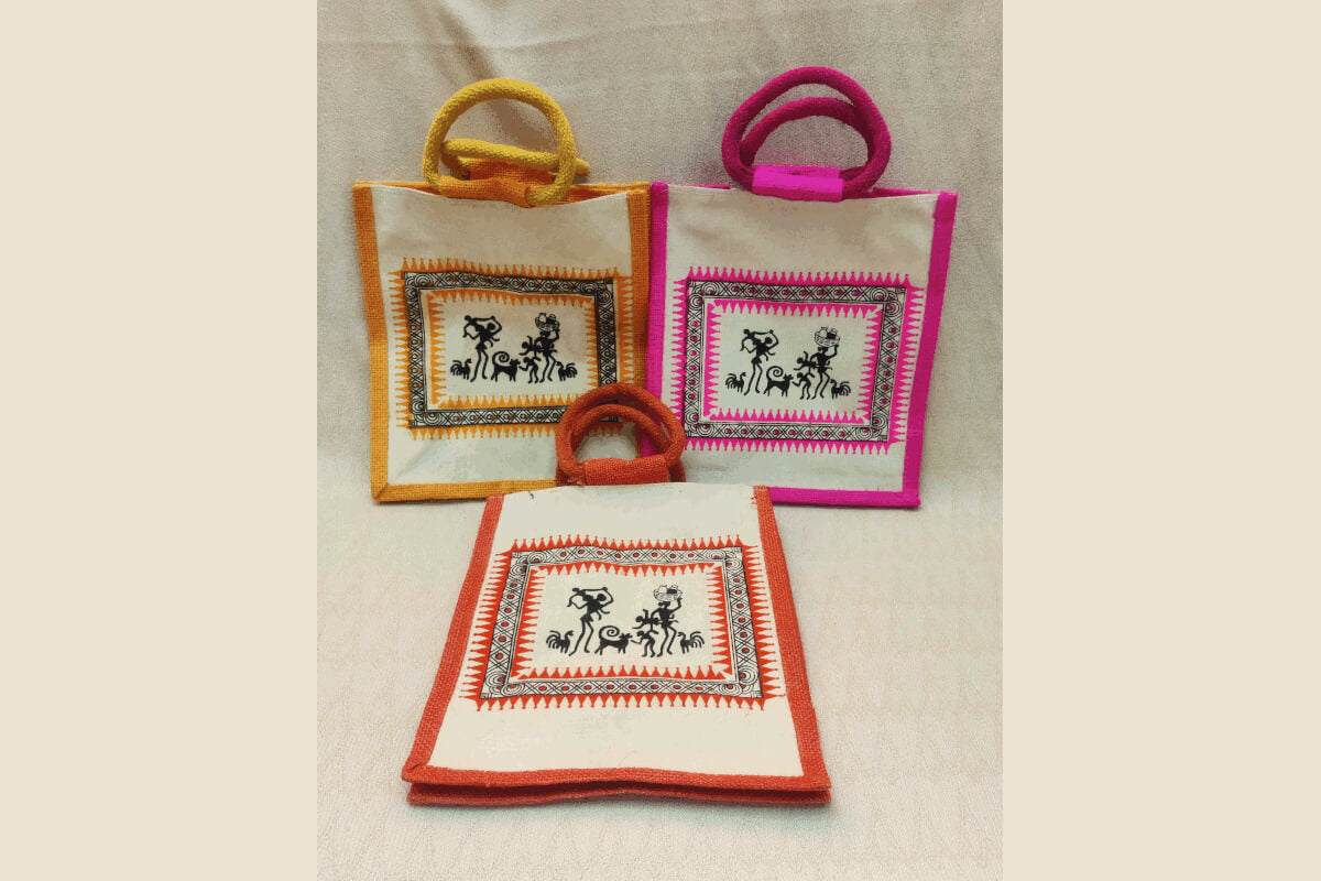 Jute Bag Tribal Design