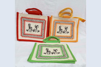 Jute Bag Tribal Design