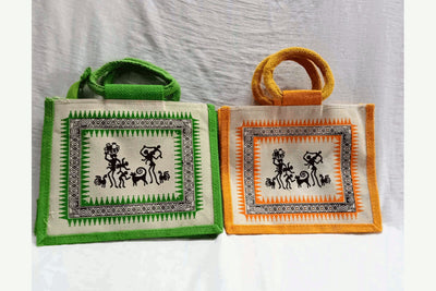 Jute Bag Tribal Design