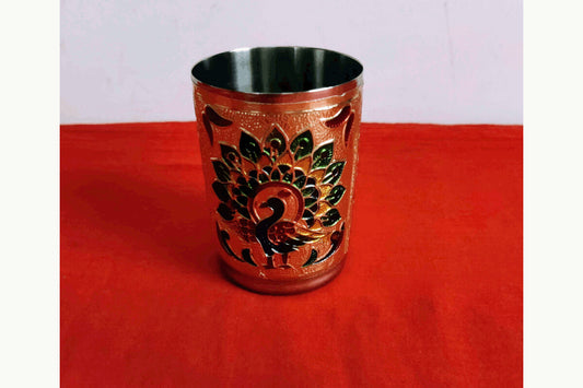 Meenakari Steel Glass