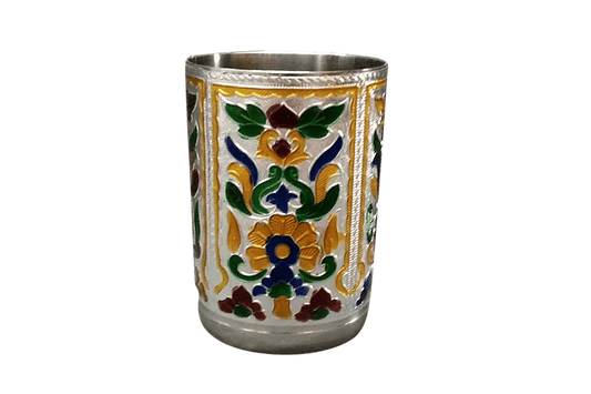 Meenakari Steel Glass