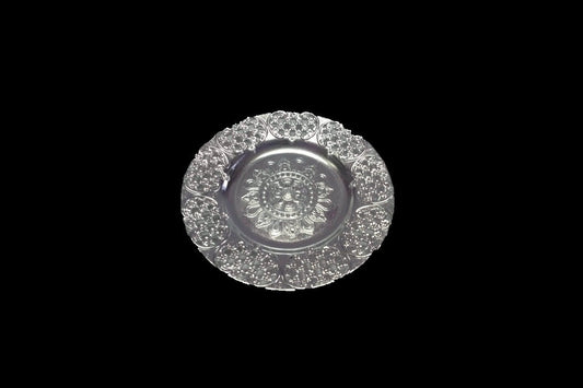 Round Silver Designer Plate