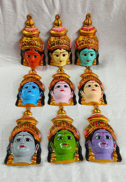 Navadurga Devi Face Set