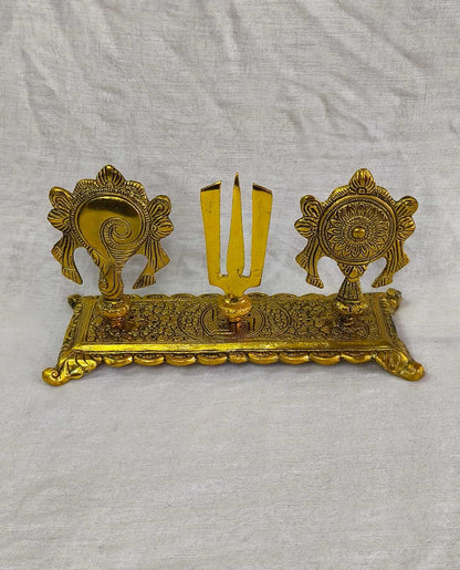 Shankh Chakra Namam Gold