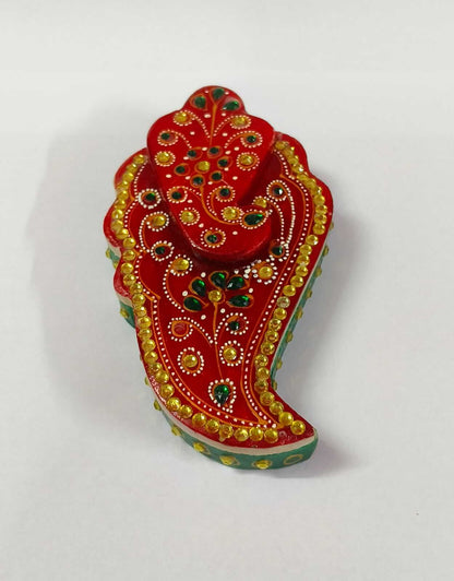 Marble Shankh Ganesh Kumkum