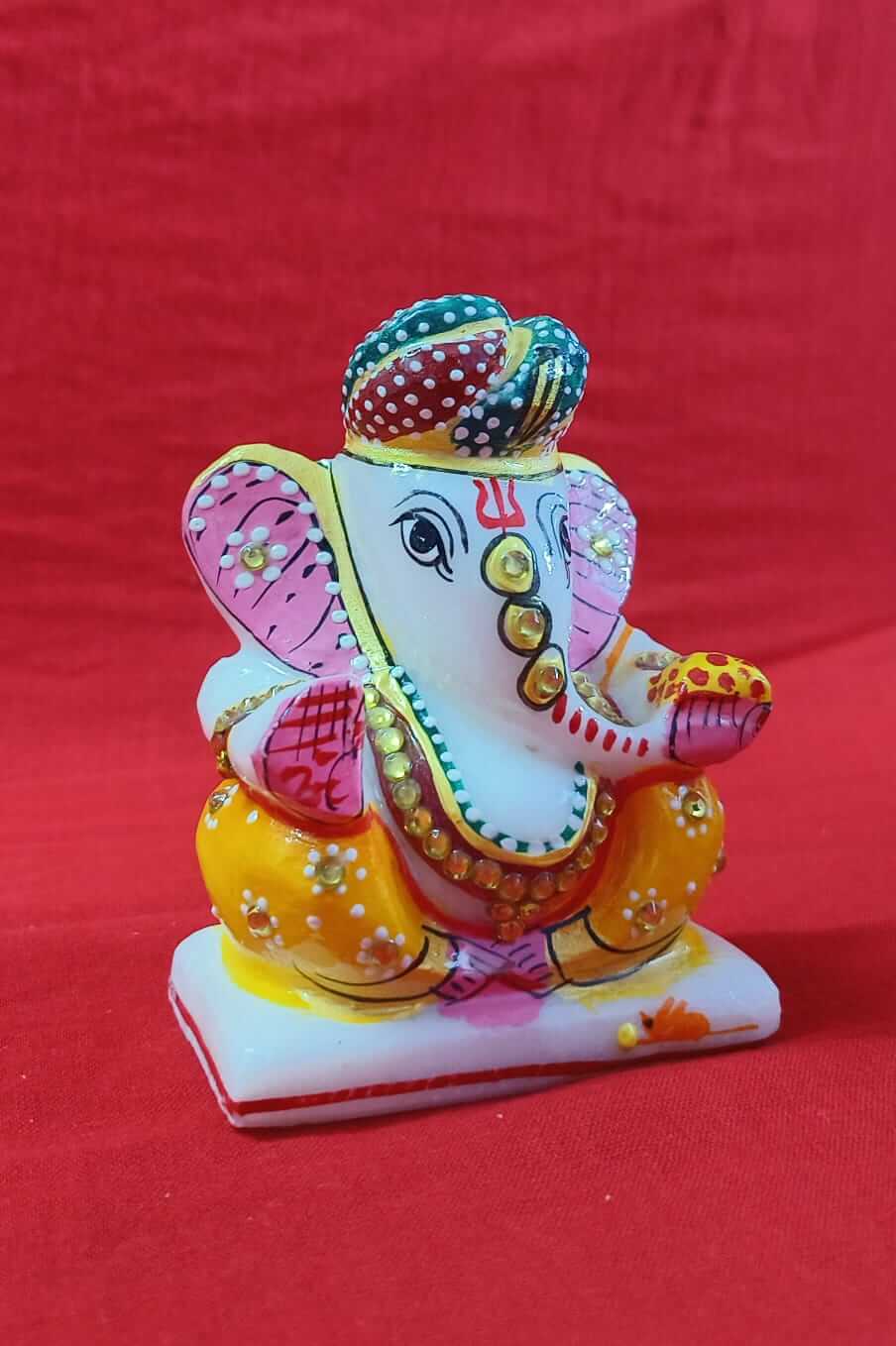 Marble Pagdi Ganesh