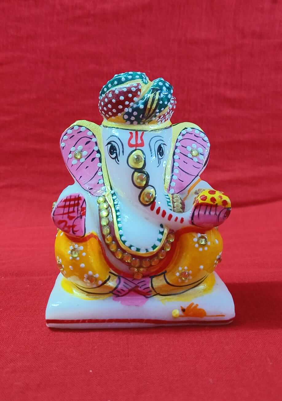 Marble Pagdi Ganesh