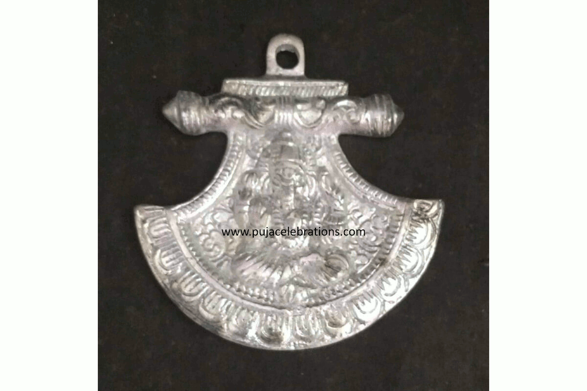 Axe Ganesha Hanging Silver 