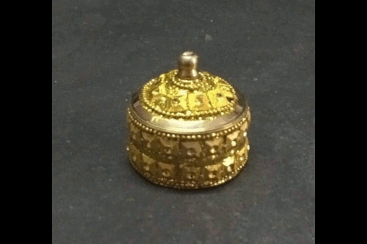 Brass Jari Kumkum Dabbi, Return Gifts for Ladies