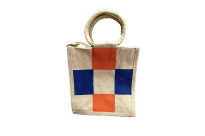 Checks Design Jute Bag