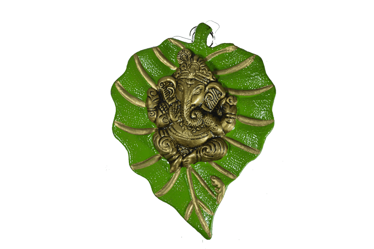 Leaf Shape Ganesha Hanging