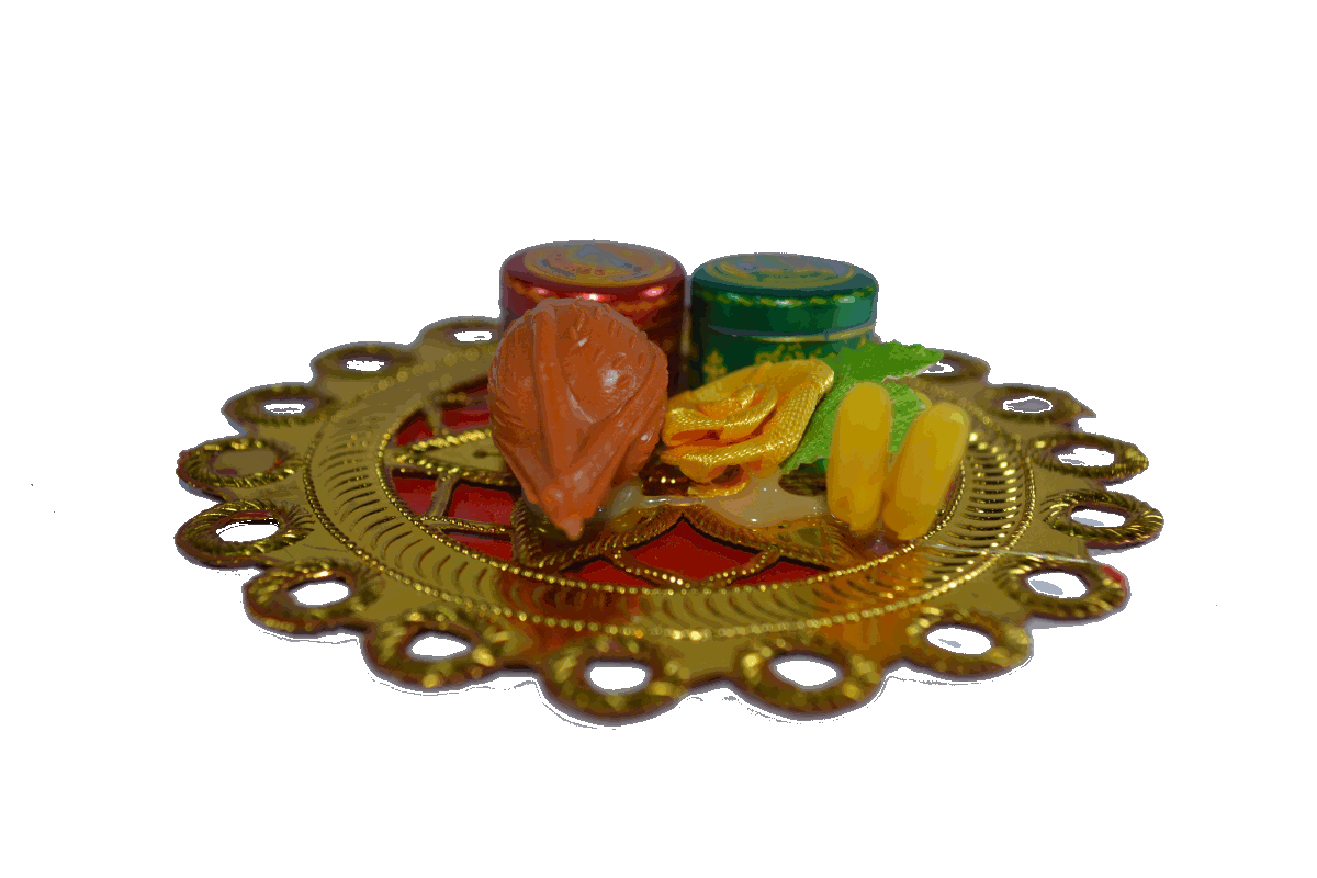 Round Plate Tambulam Set