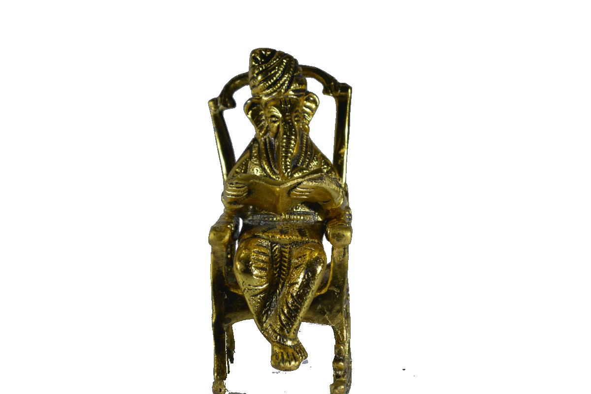 Rocking Chair Ganesha Gold