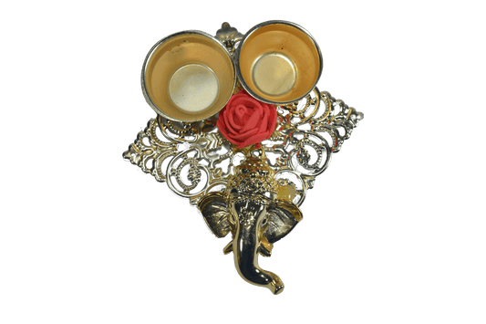 Ganesha With Kumkum Cups