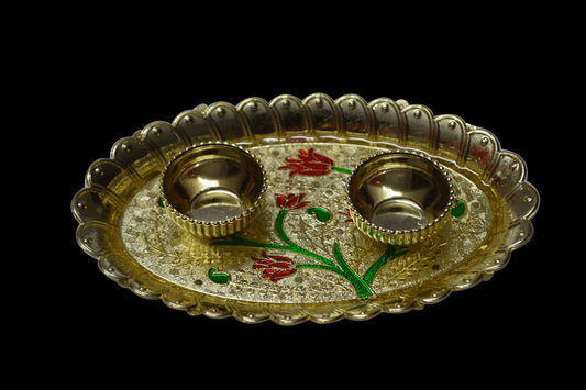 Oval Flower Plate, Navarathri Golu Return Gifts