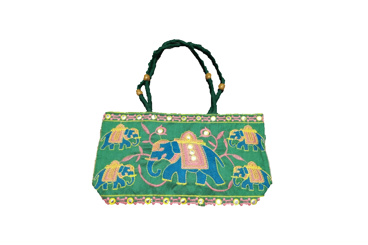 Designer Embroidered Handbag Medium